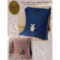 (AYX 1400 Knit-Look Lace Baby Blanket)